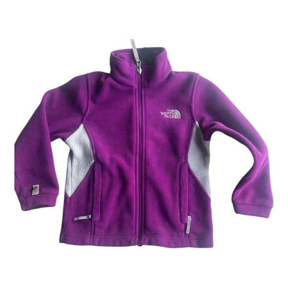 The North Face Purple Fleece Jacket Size XXS Girls 5 - Picture 1 of 7
